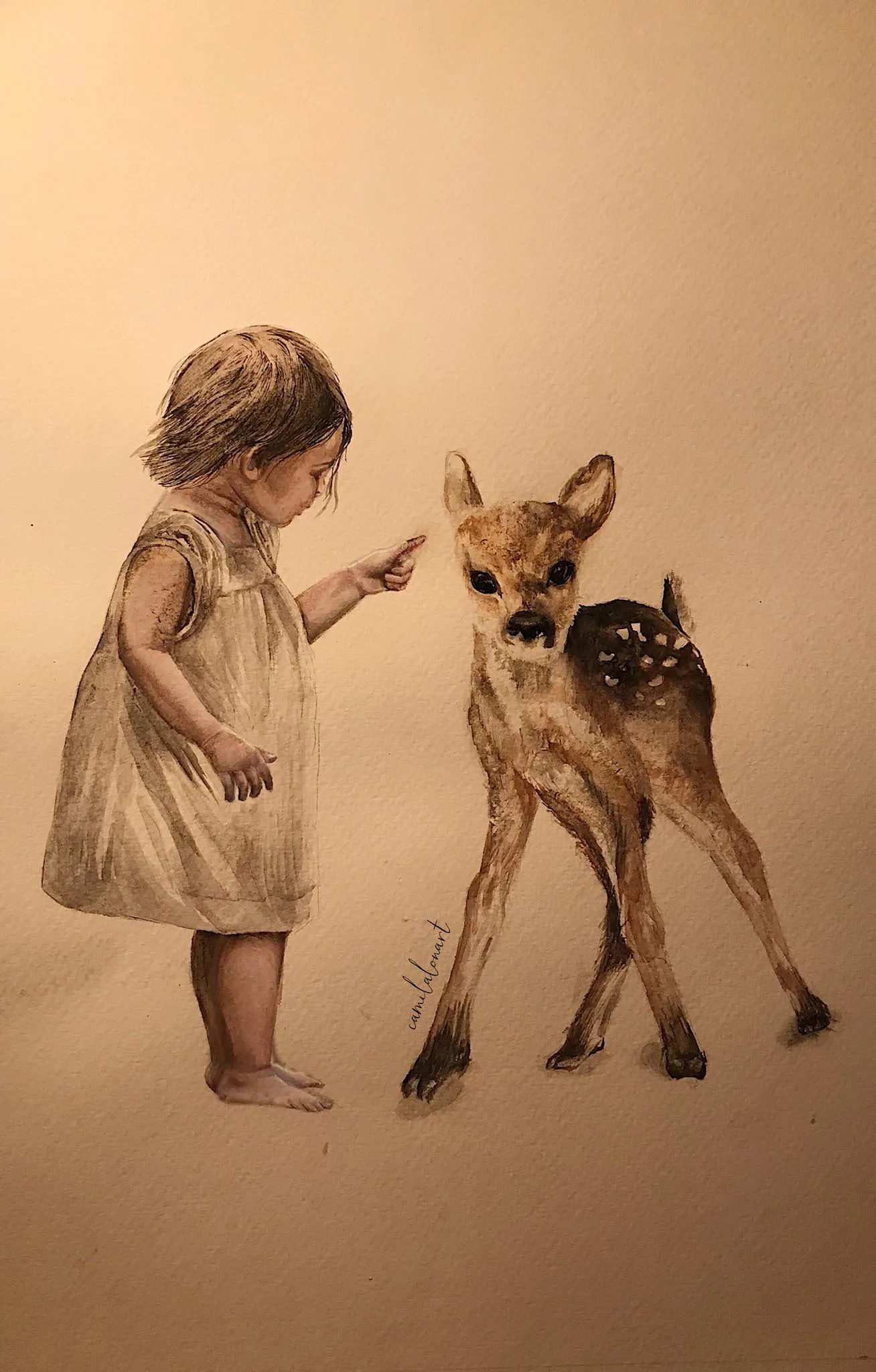 Kind — Watercolor on paper